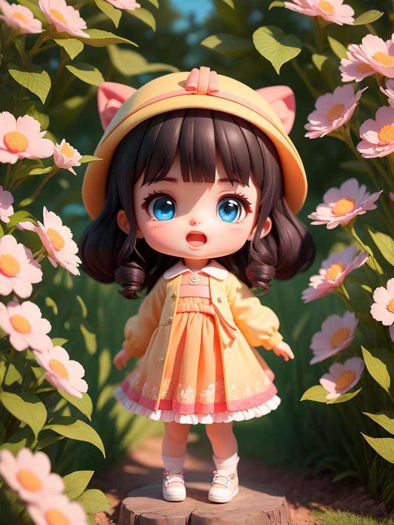 00102-941189226-(Masterpiece), (Best Quality), (Ultra Fine), (Full Body_ 1.2), girl, cute, open mouth, flower, outdoor, long sleeved, bangs, bla.png